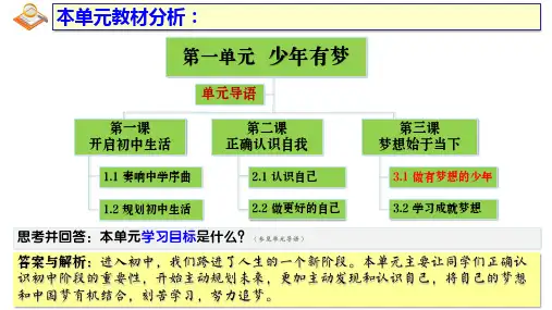 3.1 做有梦想的少年 课件(共28张PPT)-道德与法治七年级上册