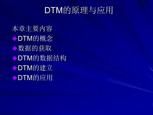 DTM的原理与应用
