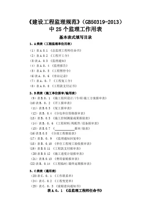 浙江省全套(工程建设)表格