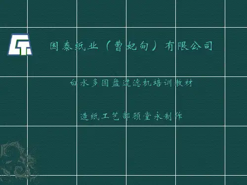 多圆盘过滤机培训