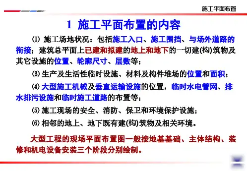 施工平面布置图-ppt课件
