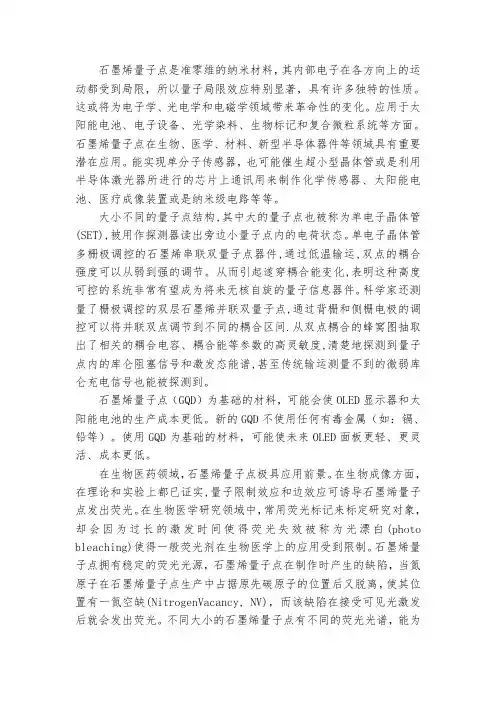 石墨烯量子点