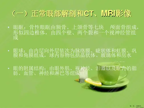 眼和眼眶的影像学诊断
