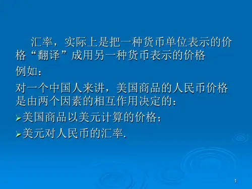 国际金融汇率