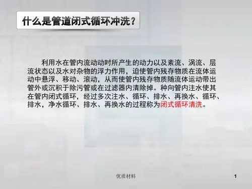 大管道闭式循环冲洗技术优质借鉴