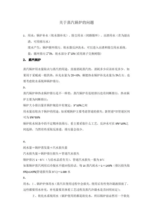 关于蒸汽锅炉的问题
