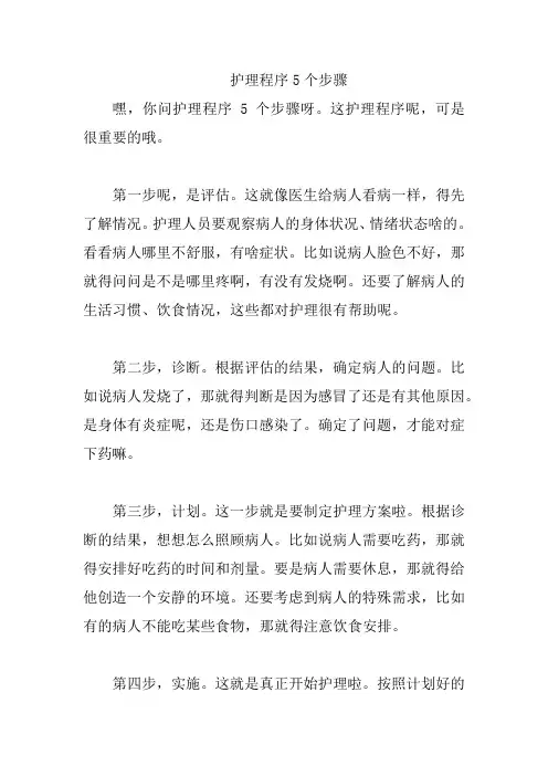 护理程序5个步骤