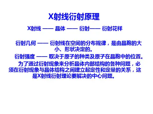 X射线衍射原理