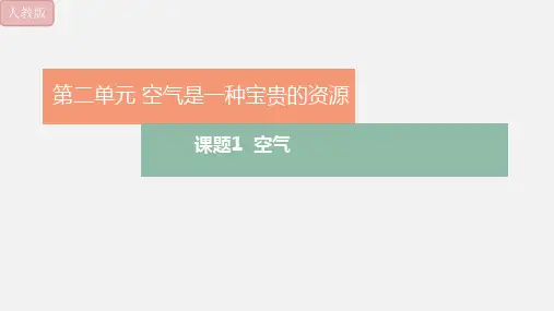 空气   九年级化学人教版上册