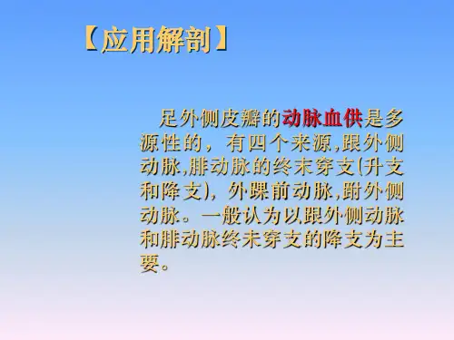 足外侧皮瓣幻灯片
