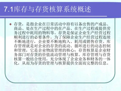 精选库存与存货核算系统