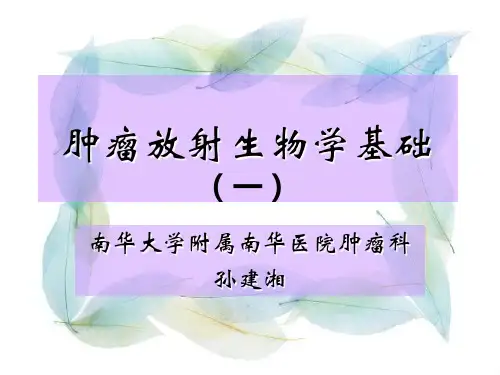 肿瘤放射生物学基础(一)