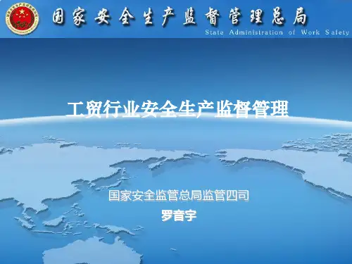 工贸行业安全生产监督管理(PPT)