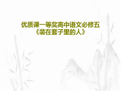 优质课一等奖高中语文必修五《装在套子里的人》PPT文档18页