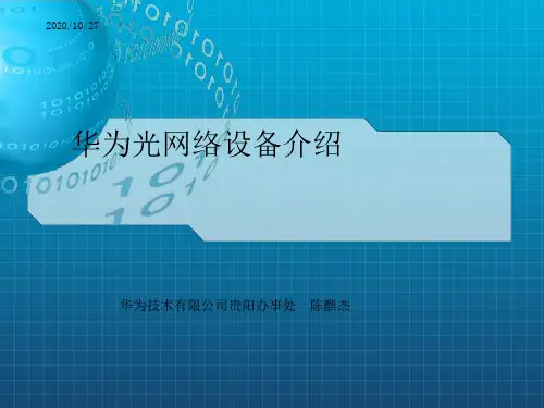 华为全系列传输设备介绍