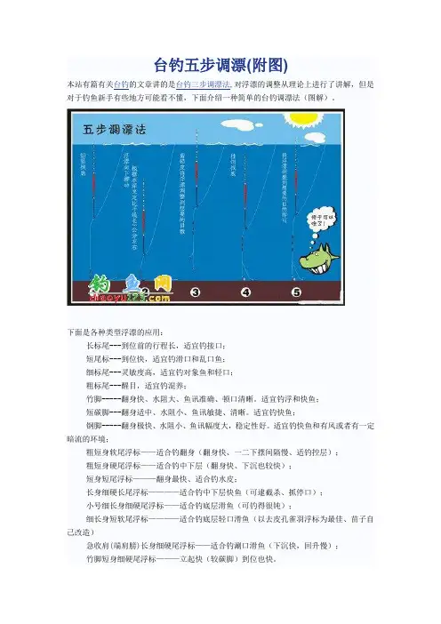 台钓五步调漂(附图)