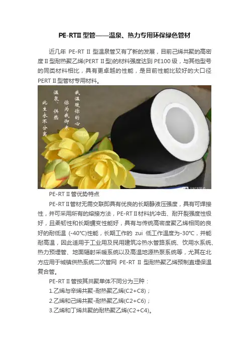 PE-RTII型管——温泉、热力专用环保绿色管材