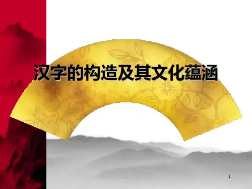 汉字的构造象形字和指事字PPT课件