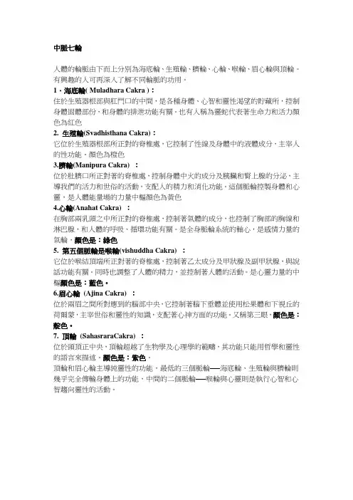 中脉七轮