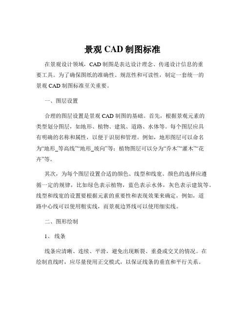 景观CAD制图标准