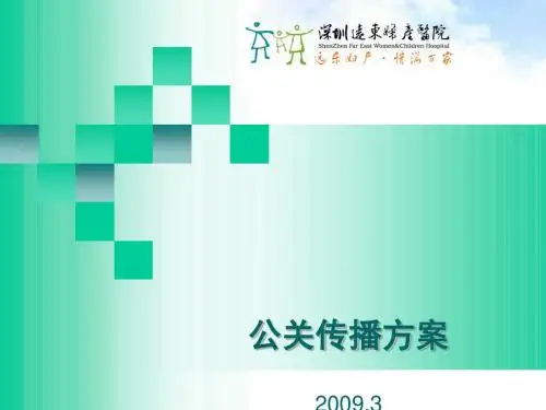 某妇产医院开业公关传播方案(PPT 65张)