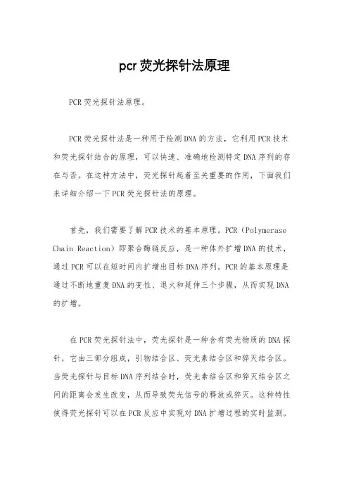 pcr荧光探针法原理