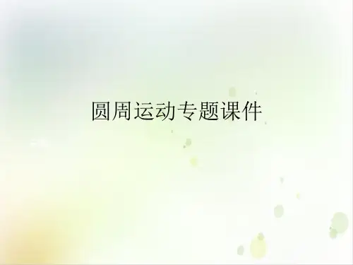 圆周运动专题ppt课件