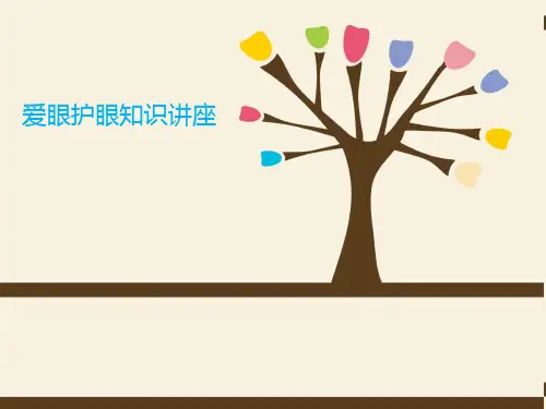 幼儿园爱眼护眼知识讲座刘康苗revisedppt课件