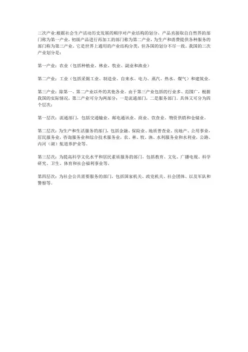 产业分类