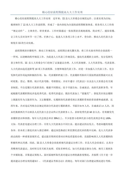 精心绘好流程图提高人大工作实效