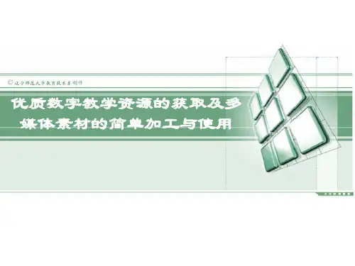 优质数字教学资源的获取及多媒体