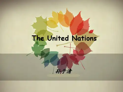 THE UNITED NATIONS 联合国简介