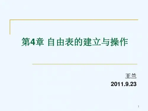 visualfoxpro程序设计第四章.ppt