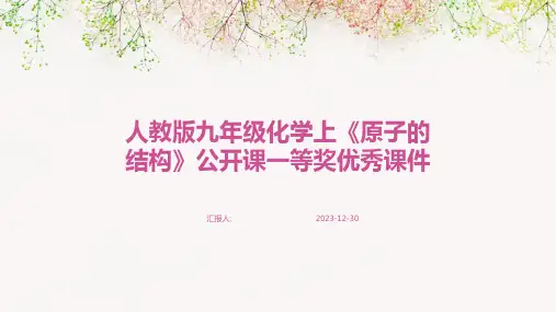 人教版九年级化学上《原子的结构》公开课一等奖优秀课件(精)
