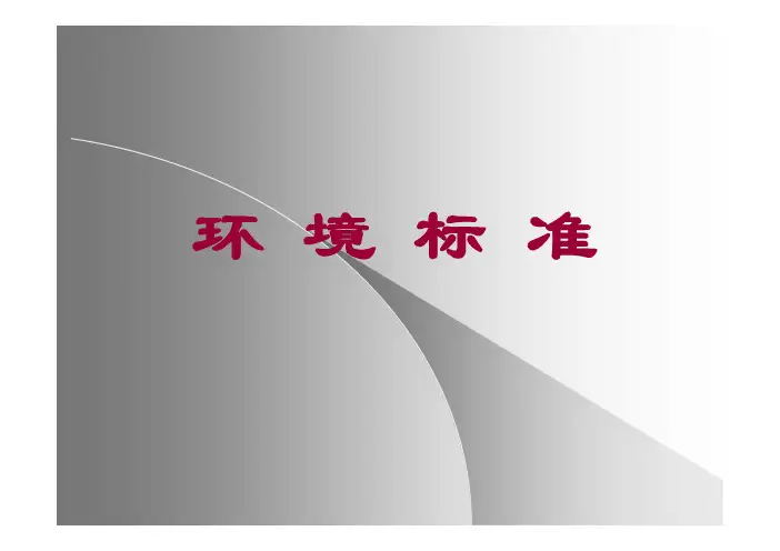 环境标准