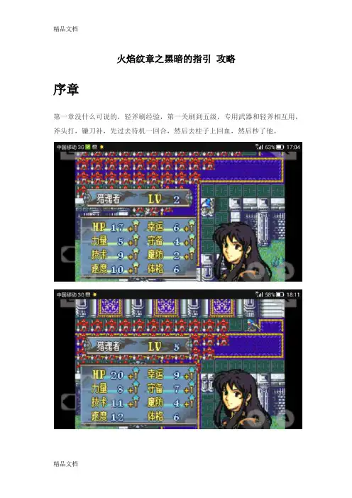 最新火焰纹章 黑暗的指引 攻略资料