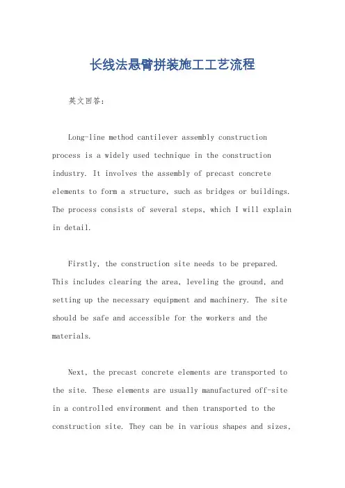 长线法悬臂拼装施工工艺流程