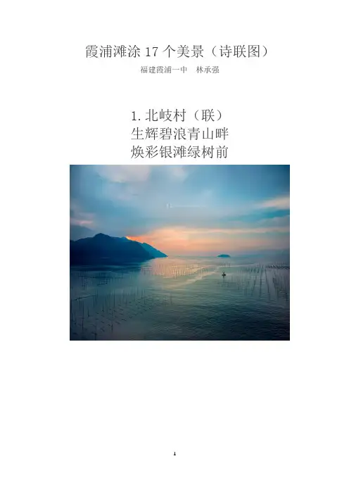 霞浦滩涂17个美景(诗联图)