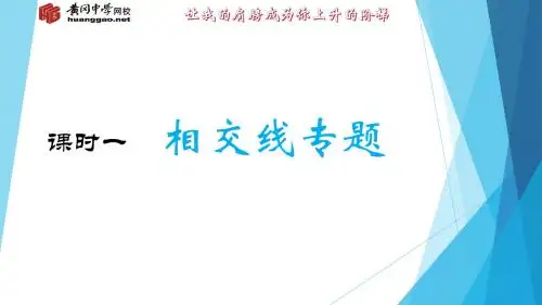 课时1 相交线专题