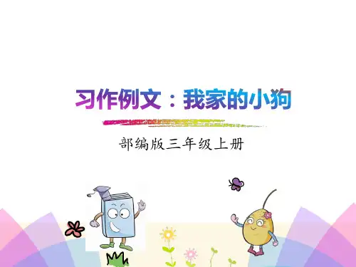 三年级语文上册习作例文