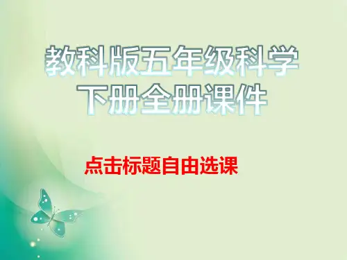 教科版五年级科学下册全册课件