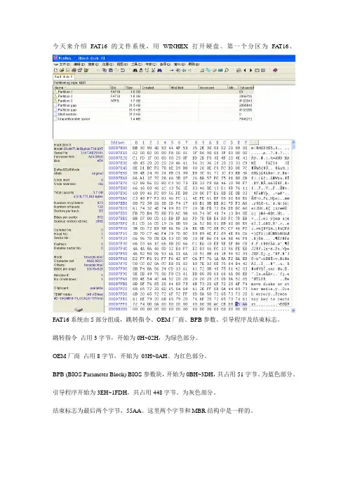 FAT16文件系统结构分析