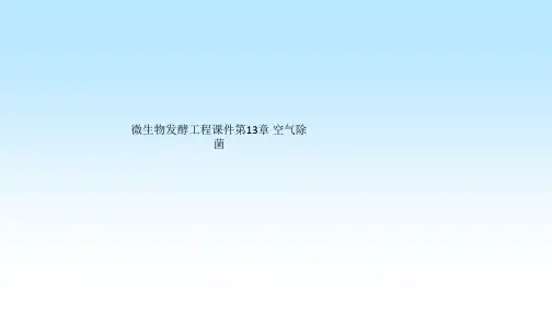微生物发酵工程课件第13章 空气除菌