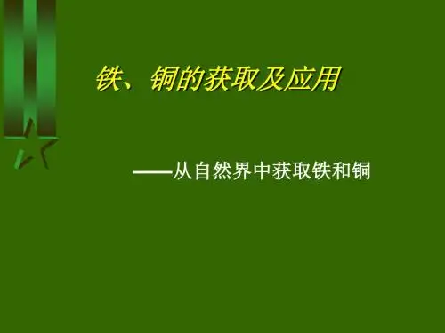 从自然界中获取铁和铜PPT课件10