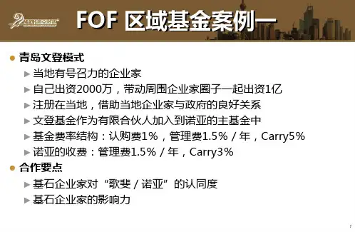 FOF区域基金案例（分公司版）