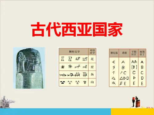 古代西亚国家_多元发展的早期文明PPT课件