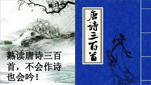 《芙蓉楼送辛渐》课件