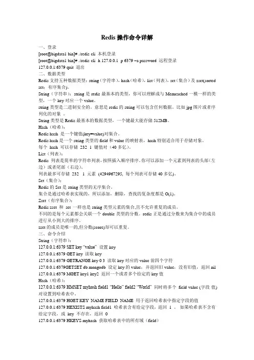 Redis操作命令详解