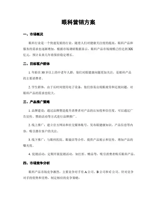 眼科营销方案