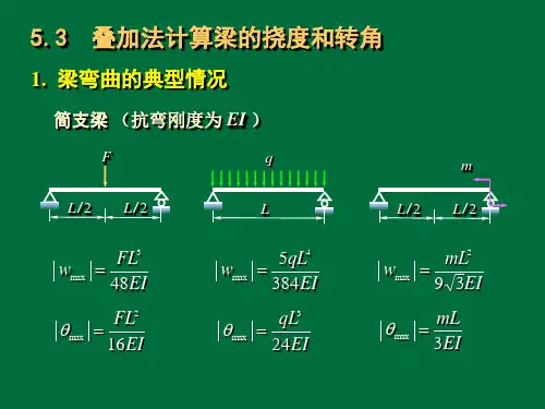 材料力学(赵振伟)梁的弯曲变形2